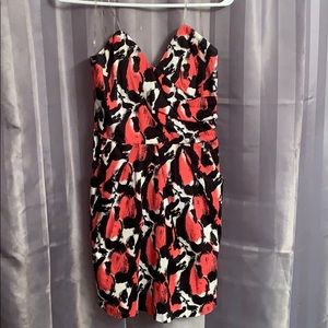 Snap Strapless Cocktail Dress